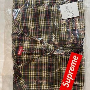 Tartan Flannel Cargo Vest XLarge